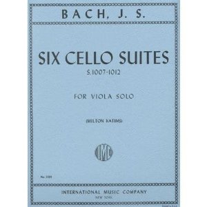 Bach, J.S. - 6 Cello Suites, BWV 1007-1012 - Viola solo - by Milton Katims - International..
